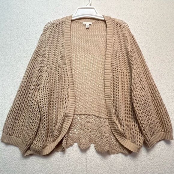 CATO EST. 1946 Sweaters - EST. 1946 Womens Crochet Shrug, Plus Size 22/24W